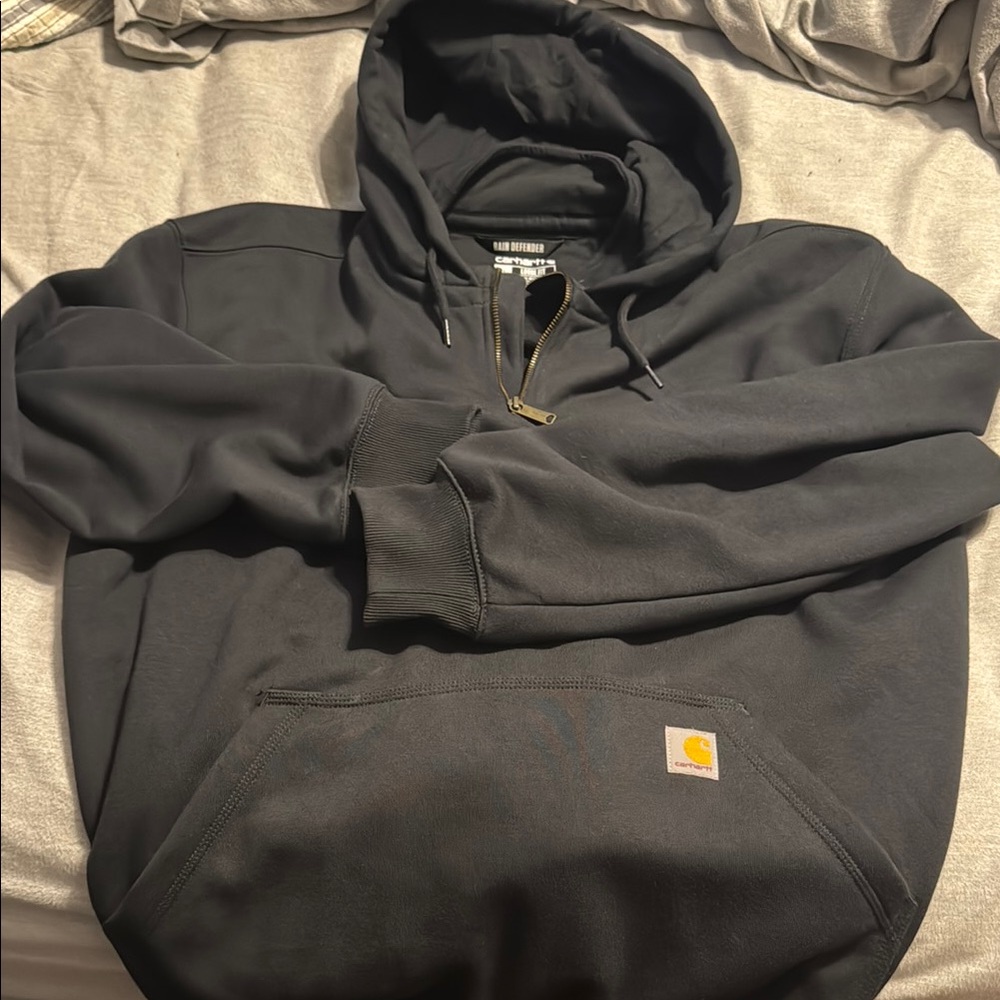 Carhartt Black Zip Up Sweater Durable Design xl